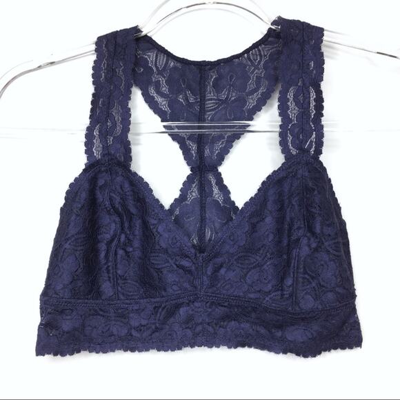 3/$30 Navy Racerback Lace Bralette - Picture 5 of 5